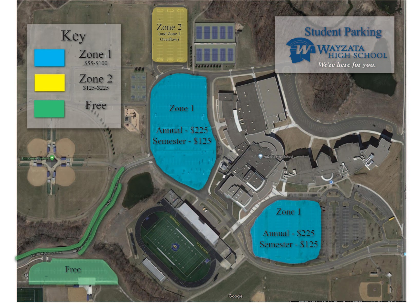 Mines Campus Parking Map